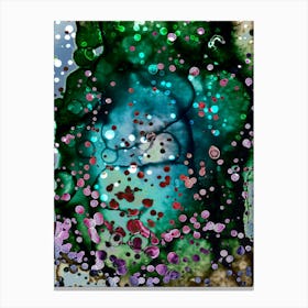 Watercolor Abstraction Aurora Borealis 2 Canvas Print