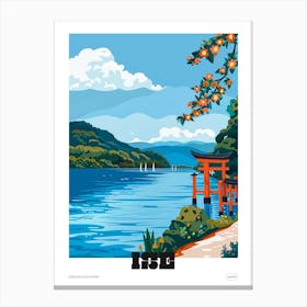 Ise Japan 3 Colourful Travel Poster Canvas Print