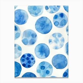 Blue Watercolor Pattern Canvas Print