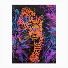 Leopard In The Jungle 50 Canvas Print