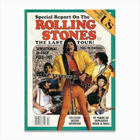 Rolling Stone 1981 Us Magazine Special Report Poster Canvas Print