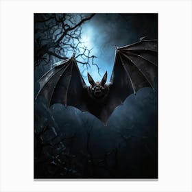 Bat Cave Realistic 3 Canvas Print