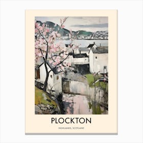 Plockton (Highlands, Scotland) Painting 1 Travel Poster Canvas Print