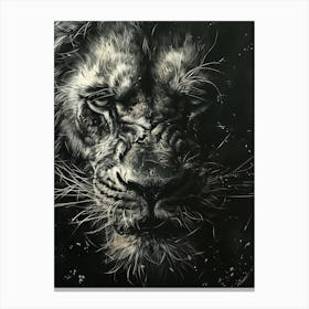 Lion Roaring 6 Canvas Print