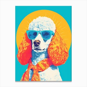Poodle In Sunglasses 3 Canvas Print
