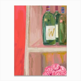 Wine And Roses Canvas Print