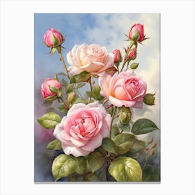 Rose Buds Canvas Print