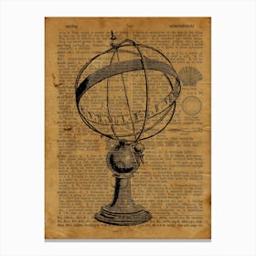 Sphere Sundial Canvas Print