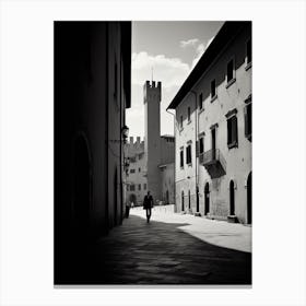 Trento, Italy,  Black And White Analogue Photography  4 Canvas Print