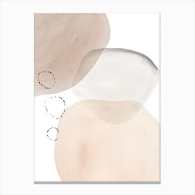 Abstract Blush Watercolor Canvas Print