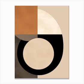 Geometric Bauhaus Reverie: Abstract Elegance Canvas Print