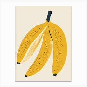 Bananas Close Up Illustration 4 Canvas Print