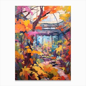 Autumn Gardens Painting Muttart Conservatory Canad 2 Canvas Print