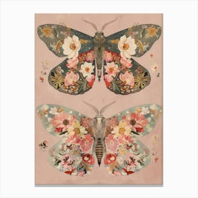 Radiant Butterflies William Morris Style 9 Canvas Print