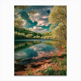 Lake In The Woods Canvas Print