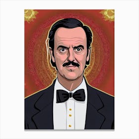 John Cleese Illustration Movies Canvas Print