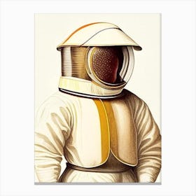 Beekeeping Suit 2 Vintage Canvas Print