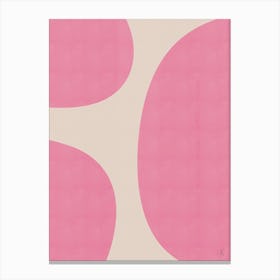 Pink Shapes Canvas Print