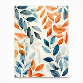 Watercolor Leaves 20 Canvas Print