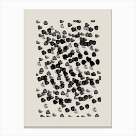 Black Dots Canvas Print