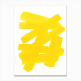 Superwatercolor Yellow Canvas Print