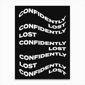 Confidently Lost 3 Canvas Print