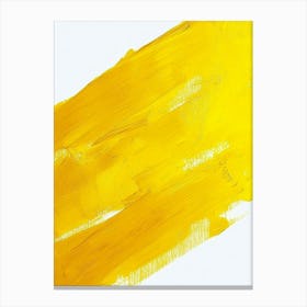 Yellow Abstract Stripes Canvas Print