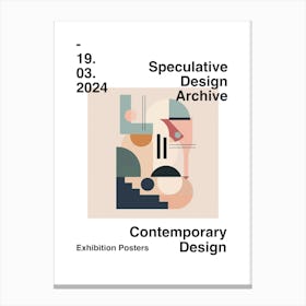 Speculative Design Archive Abstract Poster 24 Canvas Print