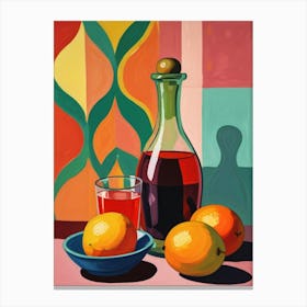 Oranges And Wine 1 Canvas Print