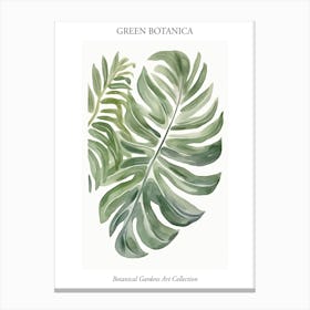 Green Botanica Collection 3 Canvas Print