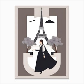 Paris Eiffel Tower Art 1 Canvas Print