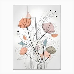 Abstract Flowers 8 Canvas Print