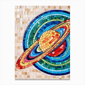 Saturn Mosaic 2 Canvas Print