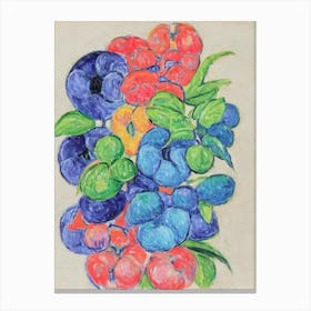 Ackee Vintage Sketch Fruit Canvas Print