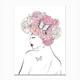 Flower Girl Light Skin Two Canvas Print