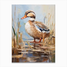 Bird Painting Wood Duck 4 Canvas Print