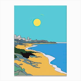 Minimal Design Style Of Gold Coast, Australia3 Canvas Print