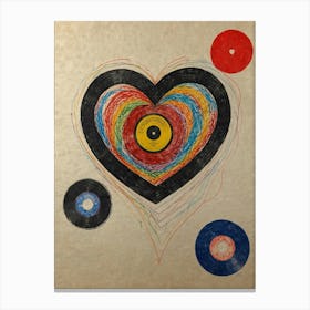 Heart Of Vinyl 4 Canvas Print