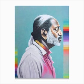 Ilaiyaraaja Colourful Illustration Canvas Print