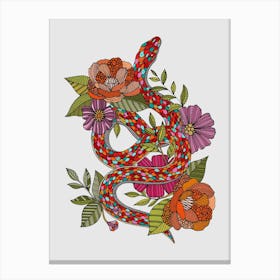 Year Of The Snake Colors Canvas Print