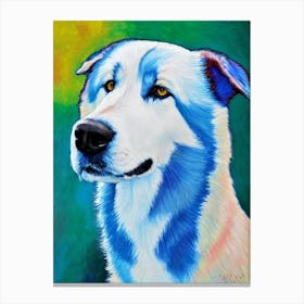 Alaskan Malamute Fauvist Style dog Canvas Print