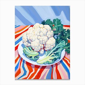 Cauliflower Summer Illustration 1 Canvas Print