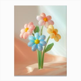 Dreamy Inflatable Flowers Daisy 4 Canvas Print