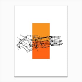 Orange Scales Canvas Print