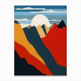 'Sunrise In The Mountains' 1 Canvas Print