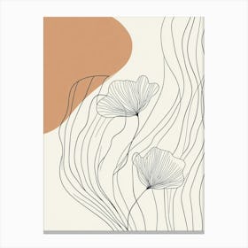 Abstract Flower Drawing 1 Canvas Print