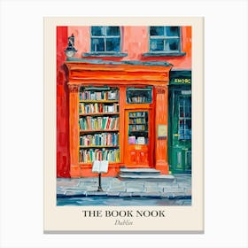 Dublin Book Nook Bookshop 3 Poster Canvas Print