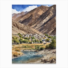 Ladakh Numbra Valley Canvas Print