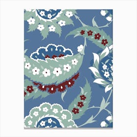 Turkish Floral Pattern Vector - Iznik — Turkish pattern Canvas Print