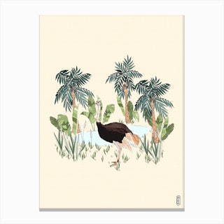 The Ostrich Canvas Print